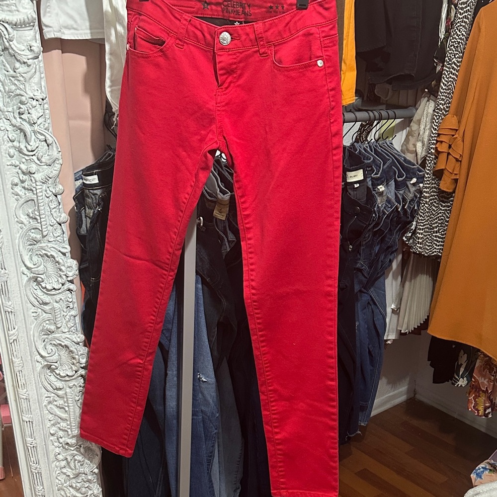 Celebrity Pink Red Skinny Jeans